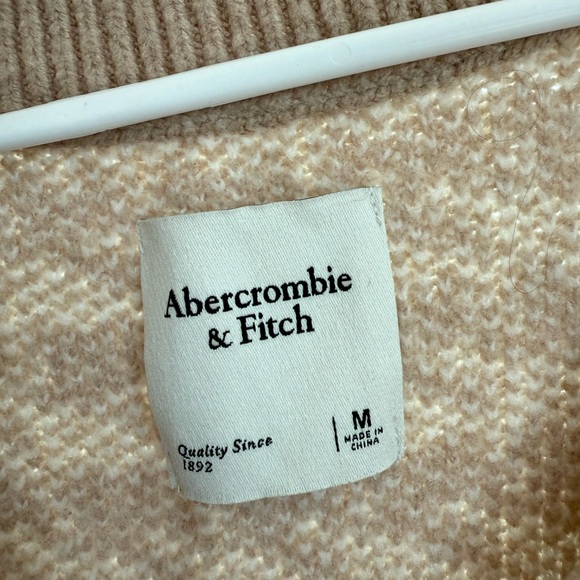 Abercrombie & Fitch Women's Beige V-Neck Sweater Vest - Picture 3 of 3